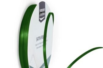 Vaessen Creative Nastro Di Raso, Verde Scuro, 3 mm x 10 m