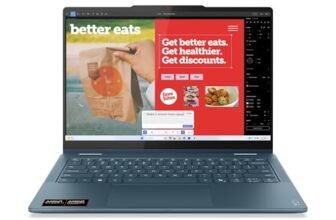 Lenovo Yoga 7 2 in 1 Laptop | Copilota + PC | 14″ WUXGA OLED | AMD Ryzen AI 7 350 | 16 GB RAM | 512 GB SSD | AMD Radeon 860M | Win11 | QWERTZ | Tidal Teal | 3 mesi Premium Care | incl. custodia