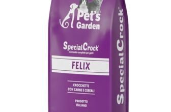 Pet’s Garden Special Crock Felix, Crocchette con Carne, Alimento Completo per Gatti, 20 kg, Prodotto Italiano