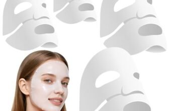 4 Pezzi Maschera Collagene Viso – Maschera Viso Coreana Skincare, Collagen Mask Maschere Collagene Coreane, Real Deep Face Mask Idratante Korean per Donna, Affinamento dei Pori