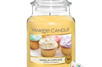 Yankee Candle Candela profumata in giara grande | Cupcake alla vaniglia | Durata Fino a 150 Ore | Regali per donne