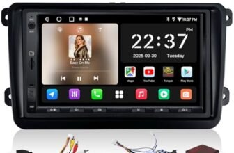 ATOTOZONE A5L Android Autoradio CarPlay per VW Polo Golf 5 6 Passat Jetta Skoda, Schermo da 7″ Wireless Android Auto Stereo con GPS Navi, Wi-Fi/Bluetooth/USB, FM/AM/RDS, HD LRV, MirrorLink, SWC