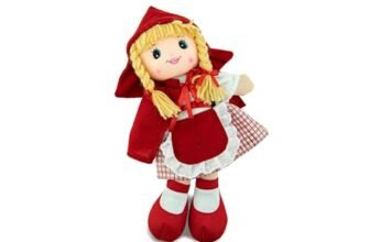 Teorema – Bambola di Pezza Carlotta delle Fiabe, Bambola Stoffa, Giocattolo per bambini, Altezza 30cm