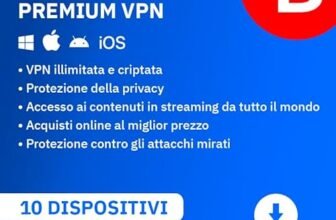 Bitdefender Premium VPN | 10 dispositivi | 1 anno | PC/Mac/Mobile| Codice d’attivazione via email