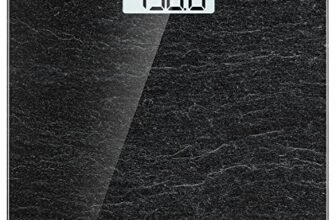 RENPHO Bilancia da bagno digitale per peso corporeo, bilancia elettronica da bagno con sensori ad alta precisione, macchina accurata per persone, display a LED, step-on (ST/LB/KG), marmo, Core 1S