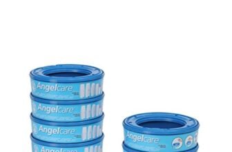 Foppapedretti Ricarica Mangiapannolini per Maialino, 6 Ricariche (fino a 1080 pannolini), trattiene cattivi odori con tecnologia brevettata EVOH a 7 strati (Azzurro)