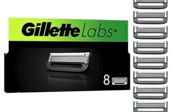 Gillette Labs Lamette Di Ricambio Gillette Labs Per Rasoio Barba Manuale Da Uomo, Confezione Da 8, Compatibili Con i Rasoi GilletteLabs Con Barra Esfoliante E Heated Razor