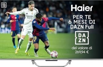 Haier QLED, 4K UHD H50Q80FUX 50” Smart TV, Google TV, Dolby Audio, HDR 10, Telecomando Smart, Google Assistant, Bluetooth 5.1, Gaming Accelerator, USB 2.0, DBX TV, HDMI x4 [2025]