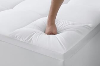 DUANDUAN Topper matrimoniale 160×190 cm – Topper per materassi Trapuntato Pillowtop di 5 cm – Il coprimaterasso con tasca profonda si adatta a materassi 10-25 cm – Lavabile in Lavatrice (160x190cm)