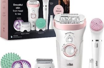 Braun Silk-épil 9 Beauty Set Deluxe 9-995 Epilatore Donna 9-In-1 Wet&Dry Senza Fili– Con Rasoio, Pulizia Viso Esfoliazione Corpo