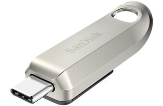 SanDisk Ultra Luxe Unità Flash USB Type-C 64GB (con velocità fino a 300 MB/s, prestazioni USB 3.2 Gen 1,Prestazioni USB 3.2 Gen 1,Design Premium e Corpo in Metallo,Elegante Clip) Argento
