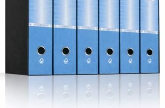 LogicaShop UBOX 6 Raccoglitori ad anelli a4 Dorso 8 con Meccanismo a Leva Formato Commerciale (Azzurro)