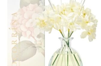 COCORRÍNA Fiore Diffusore Profumo Ambiente 250ml, Clean Linen, con 8 Bastoncini di Fragranza, Naturale, di Lunga Durata, per la Camera da Letto, L’Ufficio, Il Bagno