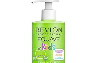 REVLON PROFESSIONAL EQUAVE KIDS CONDITIONING SHAMPOO, Delicato, Senza Solfati, Condizionante per Bambini, Fragranza di Mela Verde – 300 ml