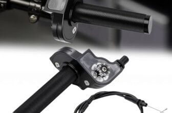 Gas Rapido Domino Moto 7/8” 22mm Manopole Acceleratore Quick Draw Regolabile Universale per EXC SX XC XC-W EXC-F RR CR CRF CT200U YZ YZF PW WR TTR KLX KX KXF TE TX 50-250cc Pit Dirt Bike Scooter Nero