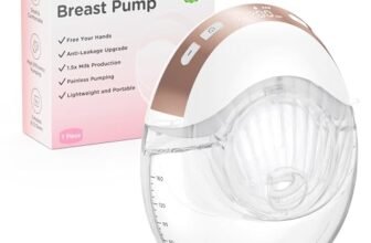 Haokoo Tiralatte Elettrico Indossabile – Integrato Tira Latte Neonati Elettrico Portatile, Protezione Della Privacy, 3 Modalità e 12 Livelli, Flange da 17/19/21/24 mm, 1 Pezzo