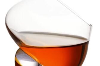 Bicchieri Whisky, Senza Stelo Degustazione Vetro Inclinati, Rum Cognac Vino Cristallo Rotanti, Liquore Brandy Cocktail Tumbler Grappa Bicchiere Personalizzato Regalo