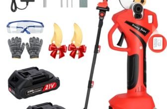 Forbici Potatura Elettriche – 50mm Cesoie Potatura Elettriche Professionali Con 2 21V/2000 mAh Batteria – Forbici a batteria da potatura per potatura per Giardinaggio Albero da Frutta Delle Viti