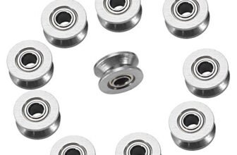 10 pz V624ZZ Cuscinetto a Sfera V, Puleggia per Gola Profonda V, Cuscinetti A Sfere Doppio Scudo 4x13x6mm