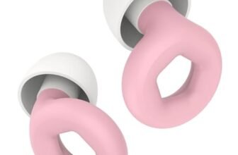 2 Tappi Orecchie Dormire, Pro Tappi Orecchie Dormire, Orecchies Dormires Tappis per Orecchies Antirumore, Morbida e Riutilizzabile, Ideali per Sonno Profondo, Ufficio, Viaggi, Rosa-bianco