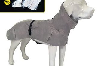 Croci Hiking Cappotto Per Cani, Impermeabile Per Cani, Makalu, Fodera Termoregolante, Riflettente, 80 cm