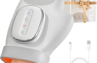 Hand Massager with Heat and Compression, Massaggiatore Mano per Artrosi, Aiuta ad Alleviare l’Afaticamento delle Mani, la Sindrome del Tunnel Carpale e i Disturbi dell’Artrite