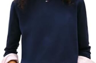 Tommy Jeans TJW Essential Crew Sweater Ext DW0DW20159 Pullover Maglione, Blu (Dark Night Navy), 3XL, Blu (Dark Night Navy), 3XL/Plus