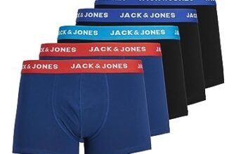 JACK & JONES Jaclee Trunks 5 Pack Boxer, Blu (Surft The Web/Estate Blue/Blue Jewel), XX-Large (Pacco da 5) Uomo