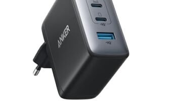 Anker Caricatore USB C 736 da 100 W (Nano II 100 W), 3 porte, adatto per MacBook Pro/Air, Google Pixelbook, ThinkPad, Dell XPS, iPad Pro, iPhone 17 Pro Max Air/Serie 16-12, Samsung S25 Ultra