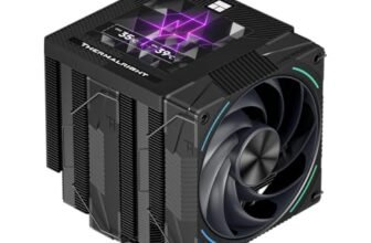 Thermalright TR Phantom Spirit 120 Vision EVO CPU, Twin Tower Radiator velocità 2150 RPM, risoluzione 480 x 480 schermo IPS con 3,95 in, raffreddamento per computer Intel lga1851/AM5
