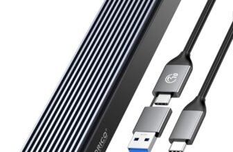 ORICO Case SSD M.2 NVMe Adattatore USB C USB 3.1 Gen2 10Gbps SSD Esterno per Custodia Disco Rigido a PCIe M-Key M2 per 2230/2242/2260/2280 NVMe SSD con UASP, SMART- M2PV2