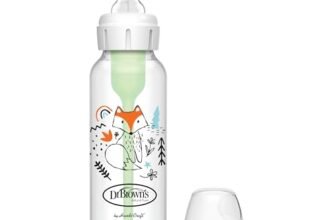 Dr. Brown ‘s Options – Biberon Standard, 250 ml, colore: blu