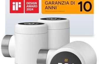 tado° termostato intelligente X – Trio Pack, controllo del riscaldamento tramite app e smart speaker (Alexa, Siri, Google Assistant), installazione fai da te