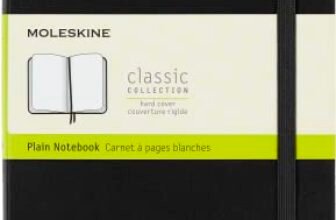 Moleskine Classic Notebook Expanded, Taccuino con Pagine Bianche, Copertina Rigida e Chiusura Elastica, Formato Large 13 x 21 cm, Colore Nero, 400 Pagine