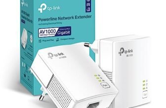 TP-Link TL-PA717 KIT Powerline Gigabit Porta, HomePlug AV2, Velocità Fino a 1000 Mbps, Per Streaming Video HD/3D/4K e Giochi Online (Solo per Wired), Nessuna Configurazione Richiesta