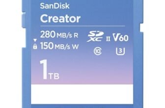 SanDisk Creator Scheda SD UHS-II 1TB (Per DSLR i Fotocamere Mirrorless, 6K i 4K Video, V60, UHS-II, Velocità fino a 280 MB/s, RescuePro Deluxe, Class 10, U3, 1 mese di Adobe Creative Cloud)
