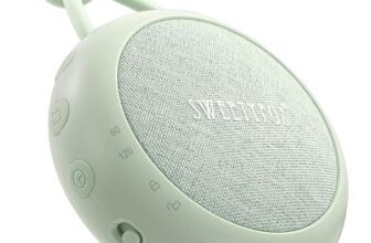 Sweety Fox Rumori Bianchi per Neonato – Verde – Ninna Nanna per Bambini, Luce Notturna e Suoni Bianchi per Neonati, 15 Suoni, Ricaricabile USB