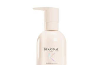 Kérastase, Gloss Absolu, Crema Idratante per Capelli Spessi e Tendenti al Crespo, Con Proteine della Soia, Glicerina, Olio di Ricino, Frizz Glaze Cream, 240ml