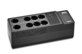 UPS APC per la casa, batteria di emergenza UPS da 500VA con AVR, (1) porta di ricarica USB, gruppo di continuità Back-UPS, BE500G2-IT