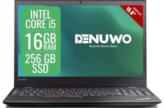 Lenovo Thinkpad Laptop Computer Business, Pc Portatile Notebook Intel i5 7th, Ram 16Gb, SSD 256Gb, Display da 15.6″, WiFi, Windows 11 Pro + Libre Office (Ricondizionato)