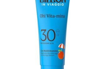 Bilboa In Viaggio, Ohi Vita-mina Crema Solare SPF 30, con Multivitamina, Meglio una Vita-Mina al Giorno che una Ruga Domani