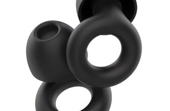 2 Tappi Orecchie Dormire, Pro Tappi Orecchie Dormire, Orecchies Dormires Tappis per Orecchies Antirumore, Morbida e Riutilizzabile, Ideali per Sonno Profondo, Ufficio, Viaggi, Nero