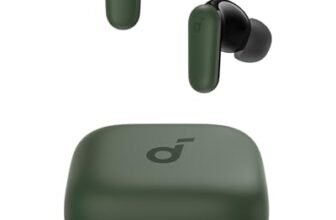 Soundcore P30i di Anker, auricolari senza fili con cancellazione del rumore forte e intelligente, bassi potenti, 45 ore di riproduzione, custodia e supporto per smartphone 2 in 1, IP54, Bluetooth 5.4