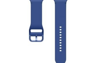 Samsung Sport Band Cinturino sportivo in gomma (M/L) per Galaxy Watch8 | Watch8 Classic, Blue