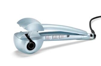 BaByliss C1700E Curl Secret ANTI FRIZZ Hydro Fusion, Arricciacapelli Automatico,Funzione Hydro Fusion, Intervallo di Temperatura 190-230° C, Azzurro,