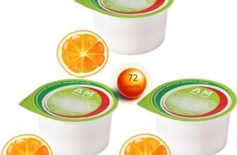 AM Gel Cup Acquagel Arancia con Edulcorante, Acqua Gelificata – 72 Vasetti da 125 g