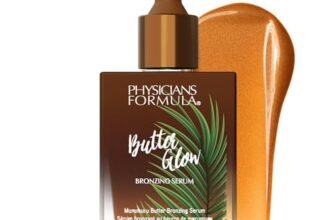 Physicians Formula Butter Glow Bronzing Serum, Siero per Contouring Viso Liquido, Formula Nutriente Arricchita con un Mix di Burro di Murumuru, Cupuaçu e Tucuma, Glow Sunkissed