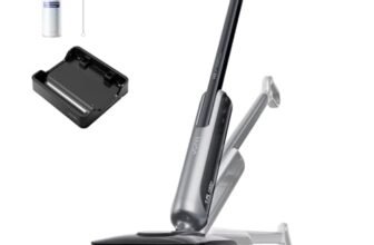 JONR 20000 Pa H2 aspirapolvere a secco bagnato,Design Innovativo Protezione Odori,Serbatoio Acqua Extra Grande 1500ml con Posizione Piatta a 180° (Potenza Aspirazione e Acqua Inalterate),45 Min. (S)