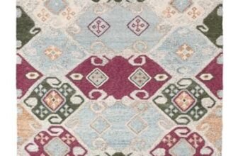 RugVista Sultani, Tappeto per interni ed esterni, Tappeti moderni, 160 x 230 cm, Rettangolare, Pelo corto, Porch, Lavabile solo a mano, Resistente ai raggi UV, Multicolore