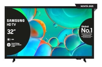 Samsung HD Smart TV 32” UE32H5000FKXZT HD, Hyper Real Processor, HDR & Pur Color, Smart Experience, OTS Lite & Adaptive Sound, SlimLook Design, 2025